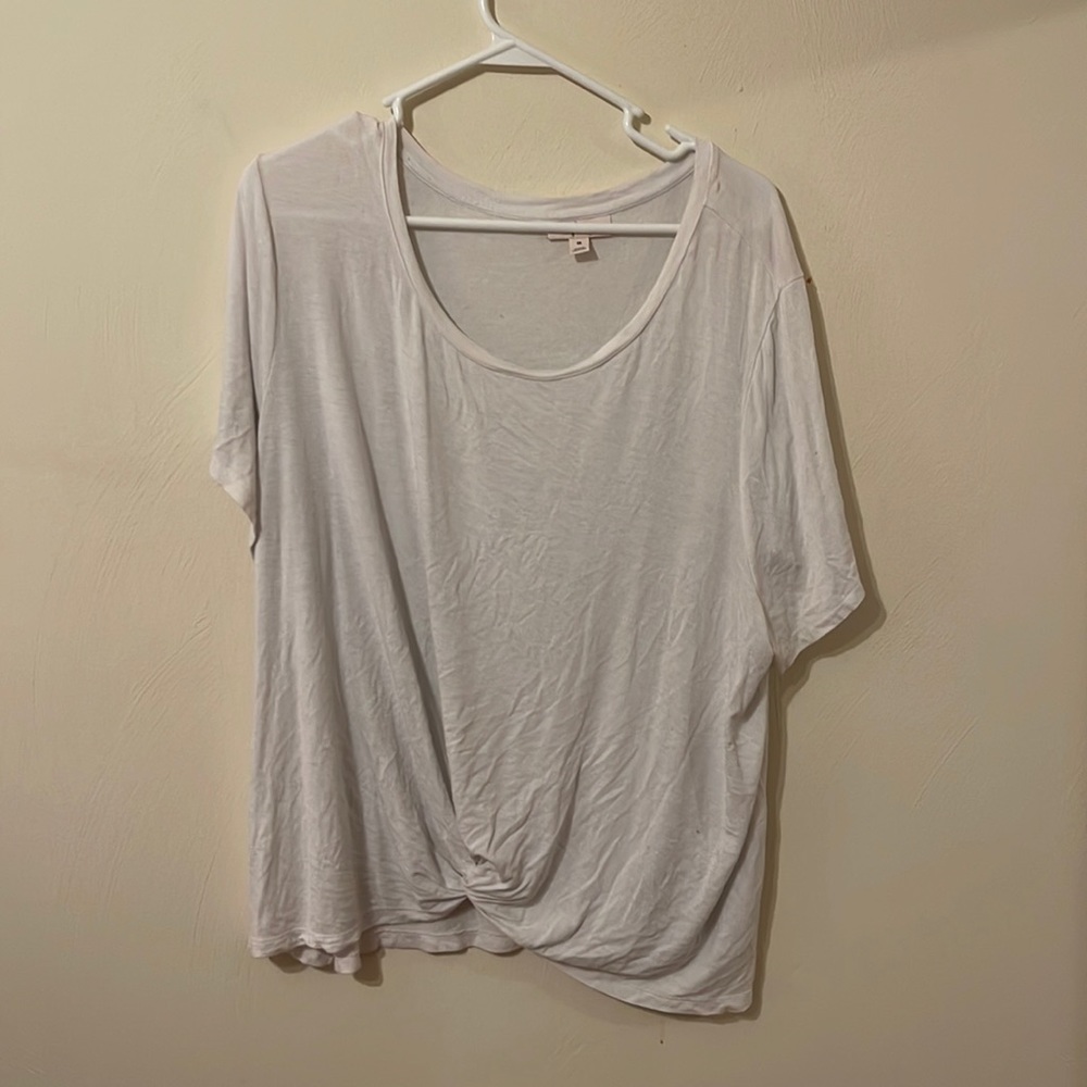 White Plus size tshirt
